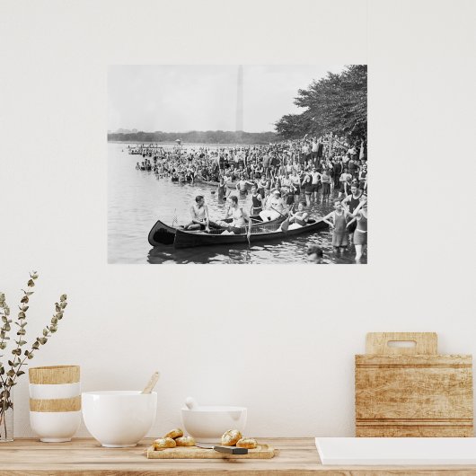 Poster Régate de canoë : 1924 (Cuisine)