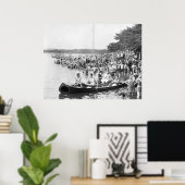 Poster Régate de canoë : 1924 (Bureau à domicile)