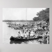 Poster Régate de canoë : 1924 (Devant)