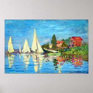 Poster Regatta À Argenteuil, Claude Monet