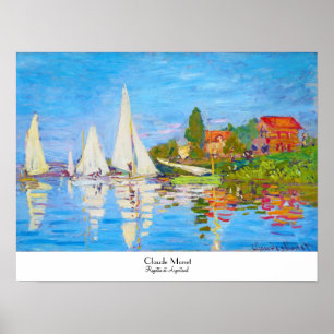 Poster Regatta à Argenteuil Claude Monet