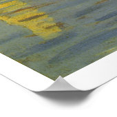 Poster Regatta à Argenteuil par Claude Monet (Coin)