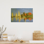Poster Regatta à Argenteuil par Claude Monet (Cuisine)