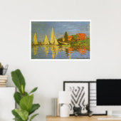 Poster Regatta à Argenteuil par Claude Monet (Bureau à domicile)