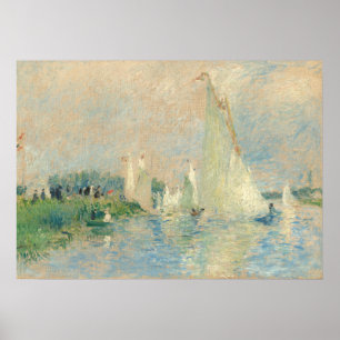 Poster Regatta at Argenteuil - Auguste Renoir Art