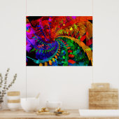 Poster regenboogbossen (Keuken)