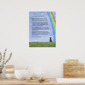 Poster Regenboogbrug (Keuken)