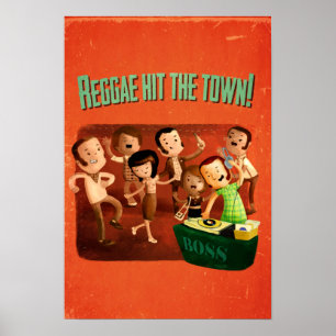 Poster Reggae a frappé la ville !