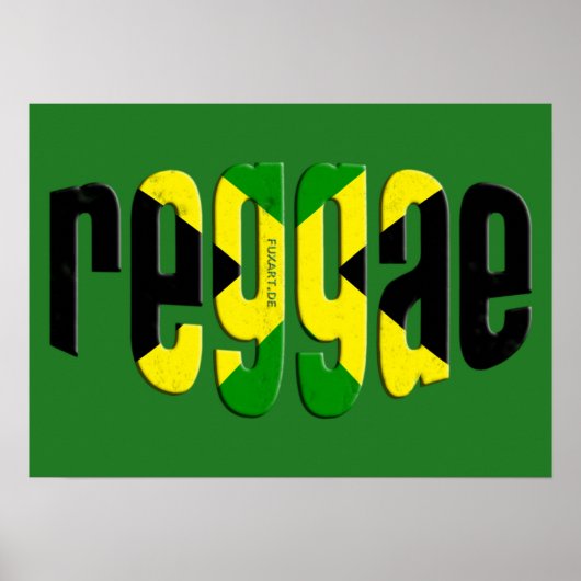 Poster reggae de jamaïque (Devant)
