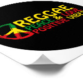 Poster Reggae Musique avec citations positives (Coin)