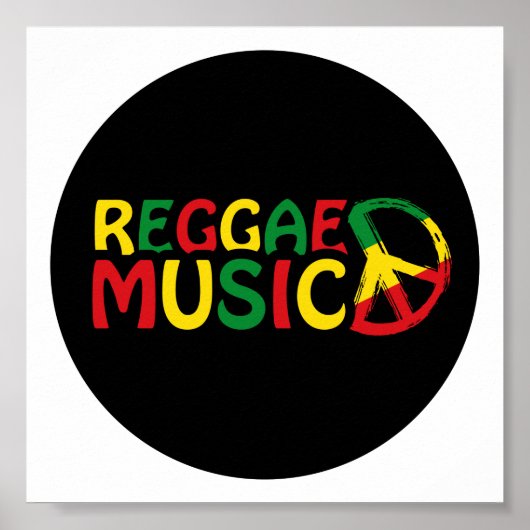 Poster Reggae Musique design, reggae art (Devant)