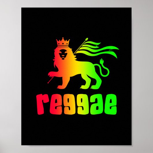 Poster Reggae Rasta Lion  (Devant)