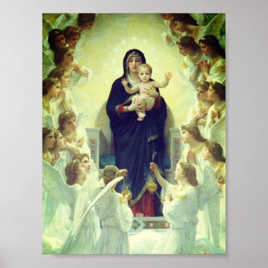 Poster Regina Angelorum - William-Adolphe Bouguereau (Devant)