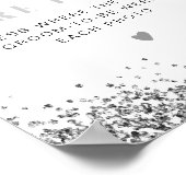 Poster REGINA Paillettes Argentées Disco Où étaient-ils P (Coin)