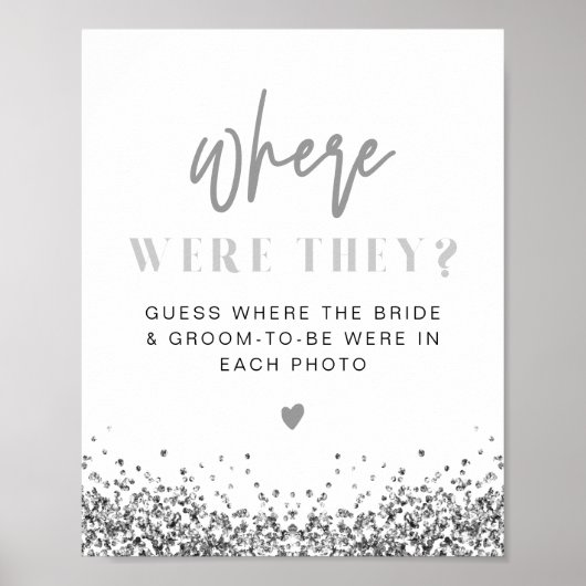 Poster REGINA Paillettes Argentées Disco Où étaient-ils P (Devant)