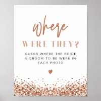 REGINA Rose Gold Sequins Où étaient-ils panneau