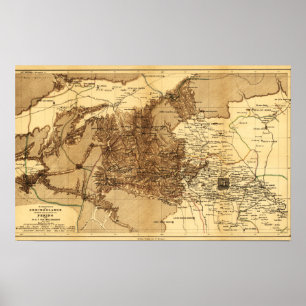 Poster Région de montagne au nord et à l'ouest de Pékin C