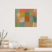 Poster Région harmonisée par Paul Klee (Cuisine)