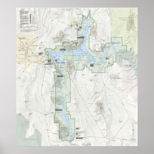 Poster Région récréative nationale du lac Mead (Devant)