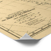 Poster Régions antarctiques "Dérive de l'endurance" Carte (Coin)