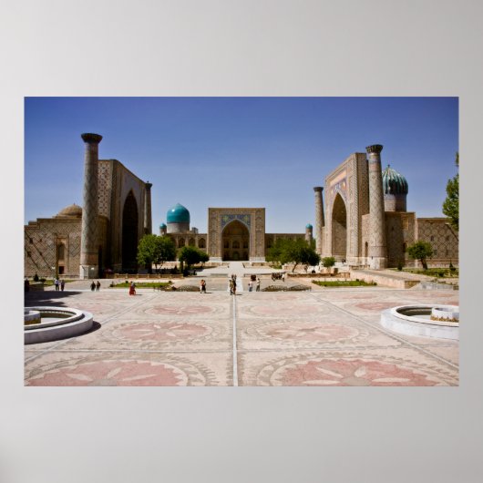 Poster Registan, Samarkand (Devant)