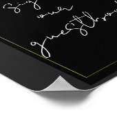 Poster Registre de mariage moderne or gris noir (Coin)