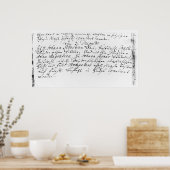 Poster Registre du mariage de Bach à Anna (Cuisine)