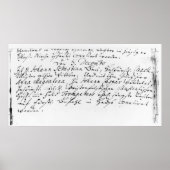 Poster Registre du mariage de Bach à Anna (Devant)