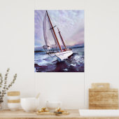 Poster Réglage de la voile à Daybreak (Cuisine)