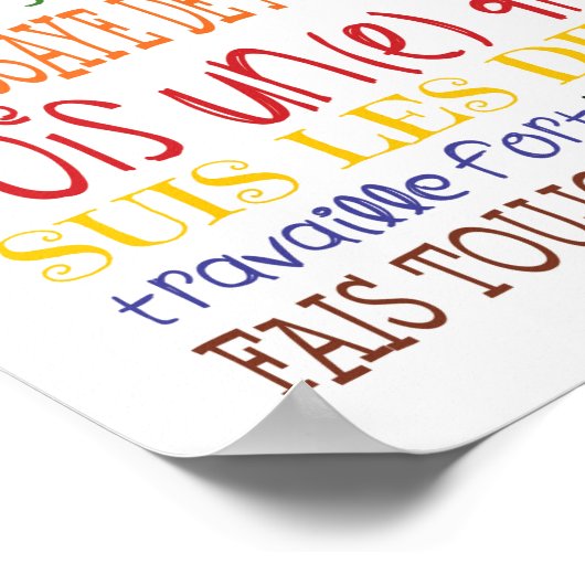 Poster Réglages de Classe (Coin)