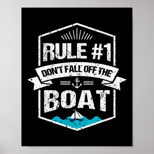 Poster Règle #1 Ne tombez pas de la Vacatio de croisière (Devant)
