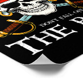 Poster Règle #1 Ne Tombez Pas Du Bateau Croisière Pirate  (Coin)