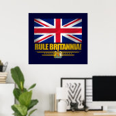 Poster Règle Britannia ! (Bureau à domicile)