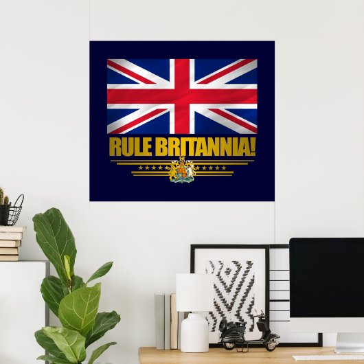 Poster Règle Britannia ! (Bureau à domicile)