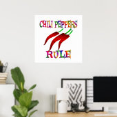 Poster Règle Chili Peppers (Bureau à domicile)