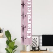 Poster Règle de courbe de croissance féminine personnalis (Bureau à domicile)