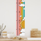 Poster Règle de graphique de croissance féminine personna (Cuisine)