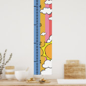 Poster Règle de graphique de croissance féminine personna (Cuisine)