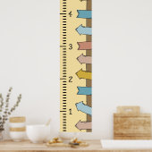 Poster Règle de graphique de croissance humaine personnal (Cuisine)