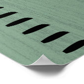 Poster Règle de graphique de croissance humaine personnal (Coin)