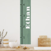 Poster Règle de graphique de croissance humaine personnal (Cuisine)