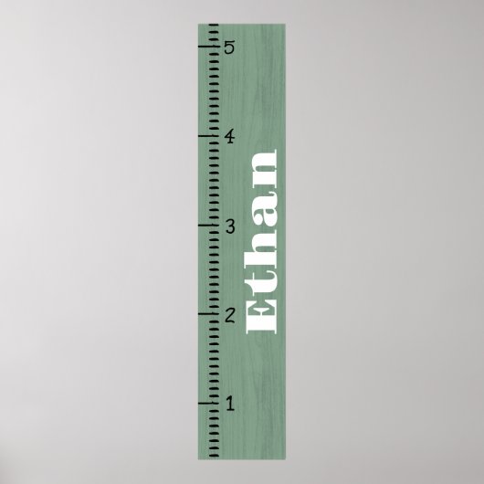 Poster Règle de graphique de croissance humaine personnal (Devant)