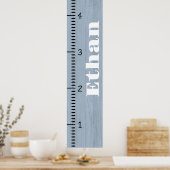 Poster Règle de graphique de croissance humaine personnal (Cuisine)