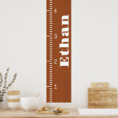 Poster Règle de graphique de croissance humaine personnal (Cuisine)