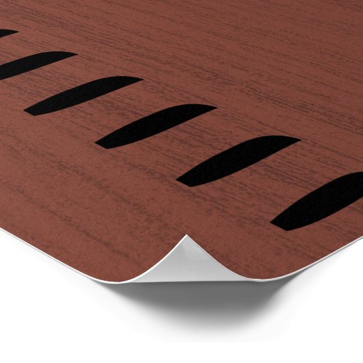 Poster Règle de graphique de croissance humaine personnal (Coin)