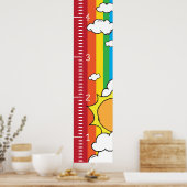 Poster Règle de graphique de croissance humaine personnal (Cuisine)