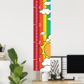 Poster Règle de graphique de croissance humaine personnal (Bureau à domicile)