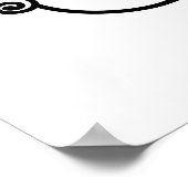 Poster règle de la ruche d'abeille mignonne art du mot (Coin)