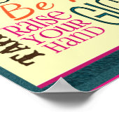 Poster Règle de la salle de classe de l'enseignant Ajoute (Coin)