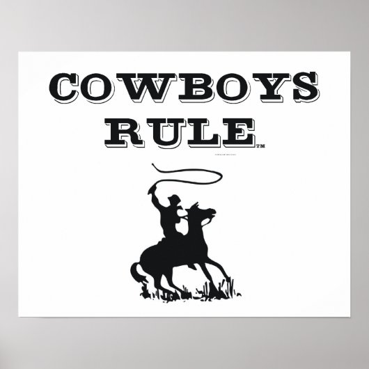 Poster Règle des cowboys TEE (Devant)